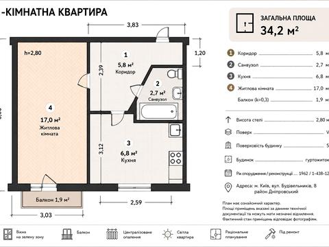 квартира по адресу Строителей ул., 8