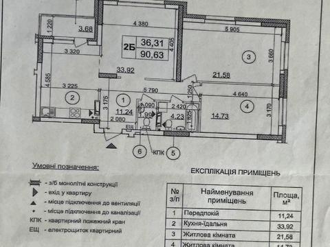 квартира за адресою Софії Русової вул., (ЖБ Збараж (№27))