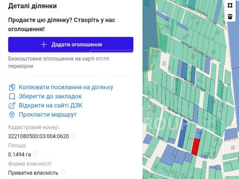 ділянка за адресою 