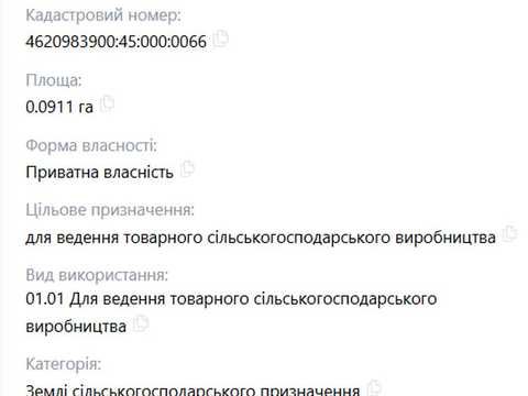 участок по адресу 