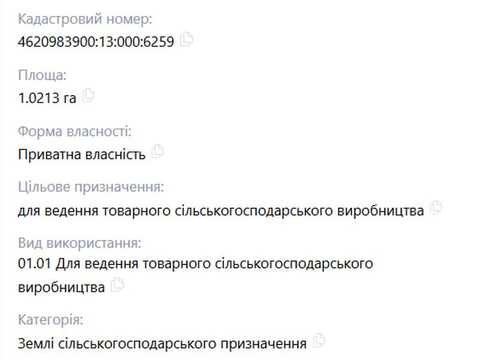 участок по адресу 