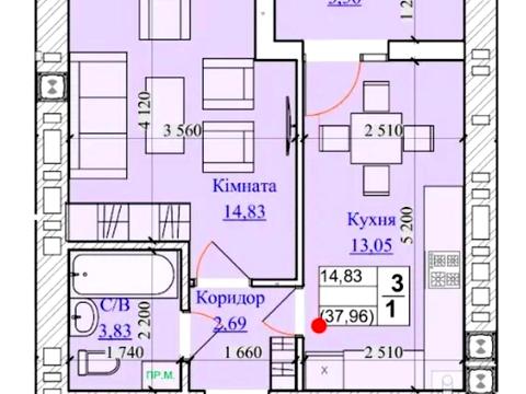 квартира за адресою Кузьми Скрябіна вул., (Будинок 3)