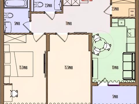 квартира за адресою Якова Гніздовського вул., 75-Б