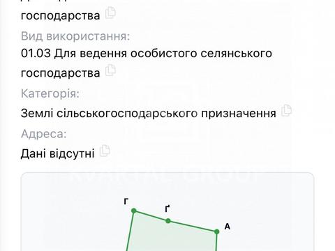 ділянка за адресою с. Тарасівщина, 