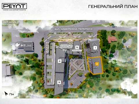 квартира по адресу Набережная Победы ул., (Будинок 1)