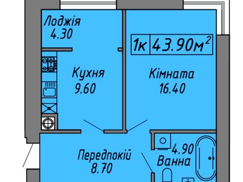квартира за адресою Степана Бандери вул., (Будинок 1)