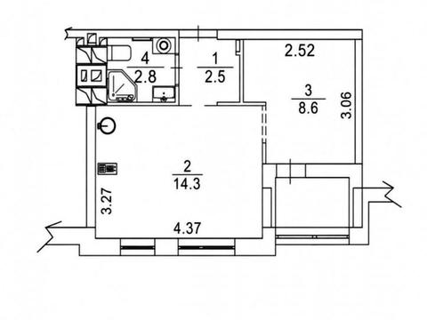 квартира за адресою Київ, Салютна вул., (Будинок 02301-02303)