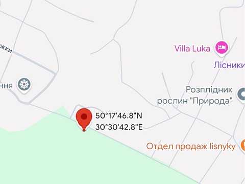 участок по адресу Лісова ул.
