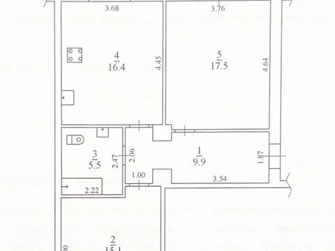 квартира за адресою Запоріжжя, Незалежної України вул. (40 років Радянської України), 62