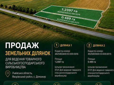 участок по адресу Центральна