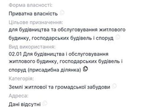 участок по адресу 