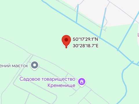 участок по адресу Центральна