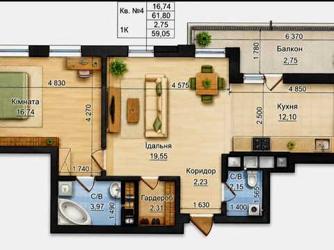 квартира за адресою Пасічна вул., (Будинок 3)