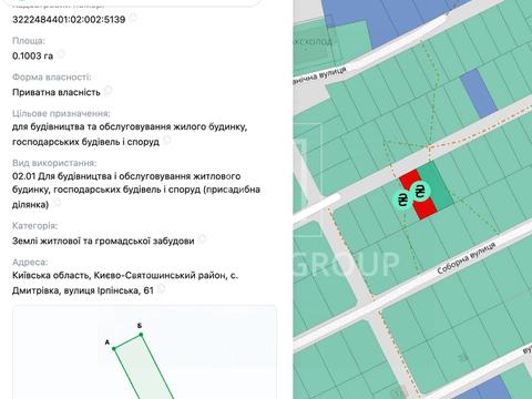 участок по адресу Ірпінська