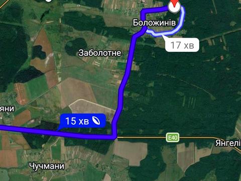участок по адресу Центральна