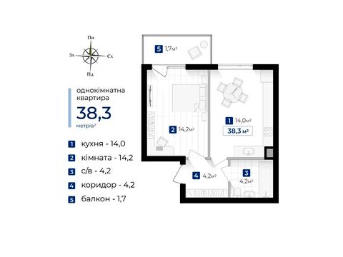 квартира за адресою Євгена Коновальця вул., (Будинок 18)