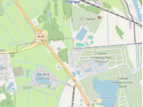 участок по адресу СТ "Надія"