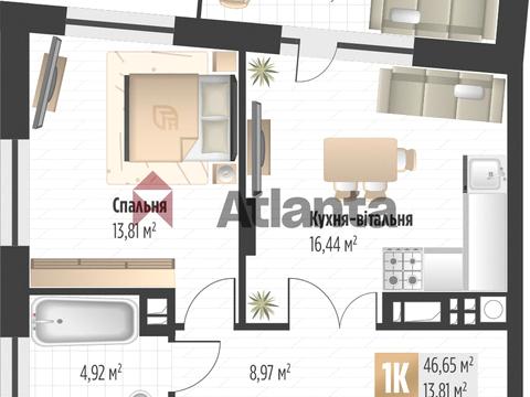 квартира за адресою Пилипа Орлика вул., (Будинок 1)