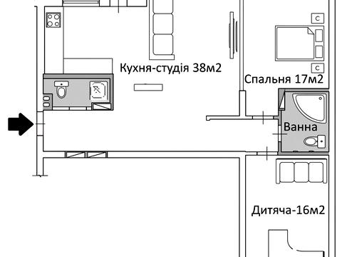 квартира по адресу Василия Касияна ул., 2/1