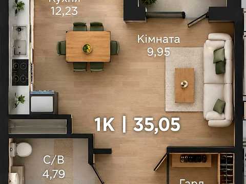 квартира за адресою Бастіонна вул., (Будинок 1)