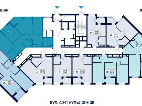 квартира за адресою Сім'ї Кульженків вул. (Петра Дегтяренка), (Будинок 2)