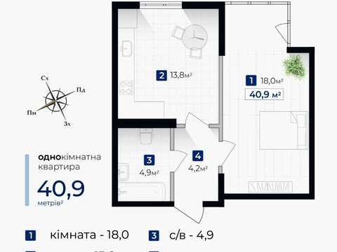 квартира за адресою Гната Хоткевича вул., (Будинок)