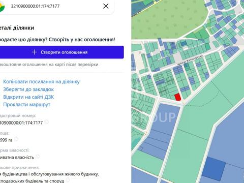 ділянка за адресою житомирська