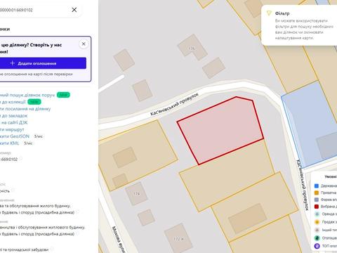 участок по адресу Касьянівский провулок