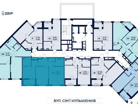 квартира за адресою Сім'ї Кульженків вул. (Петра Дегтяренка), (Будинок 2)