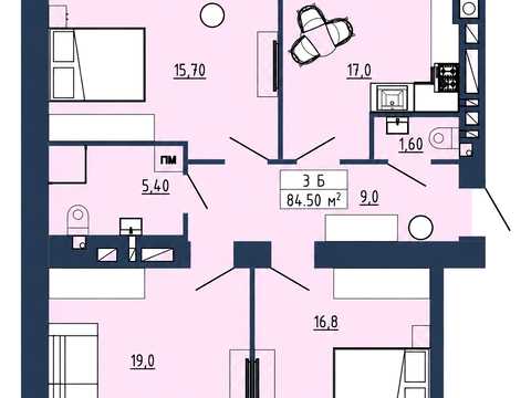 квартира по адресу с. Струмовка, Чикаленко ул., (Будинок 3)