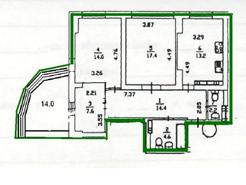 квартира по адресу Верховной Рады бульв., 14-Б