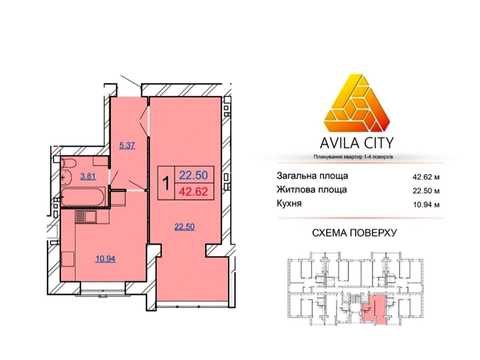 квартира за адресою Січових стрільців вул., (Будинок 5)