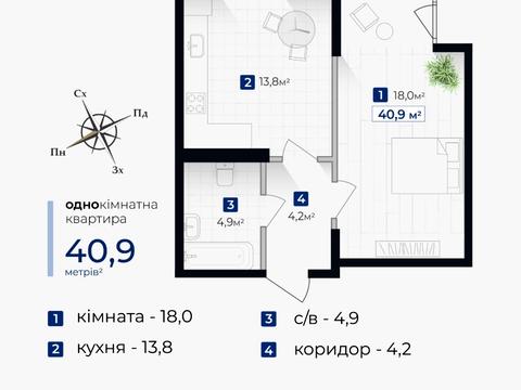 квартира за адресою Гната Хоткевича вул., (Будинок)