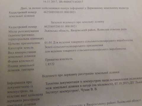 ділянка за адресою 
