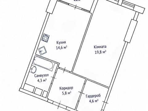 квартира за адресою Берестейський просп. (Перемоги), 11 к3