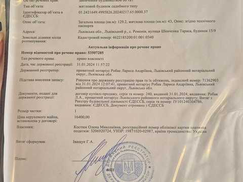 будинок за адресою Шевченка, 15/9