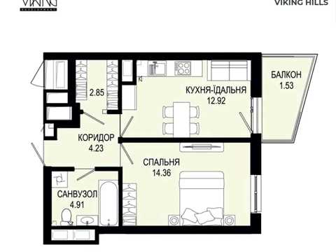 квартира по адресу Щурата ул., (Будинок 6)