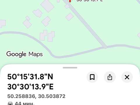 участок по адресу Освітянська
