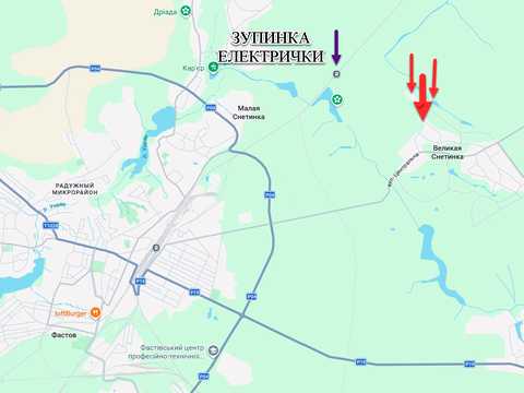 участок по адресу Лесі Українки