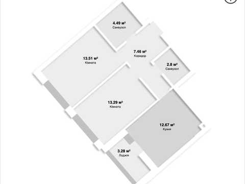 квартира по адресу Квітки Цісик ул. (Гамарника), 32