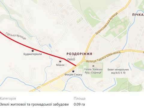 ділянка за адресою Гірська вул.