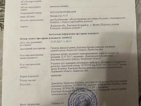 участок по адресу 