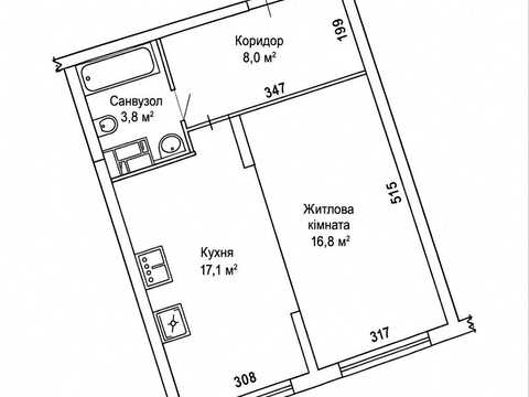 квартира по адресу Михаила Максимовича ул. (Трутенко Онуфрия), 32-Б