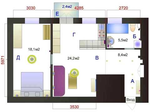 квартира по адресу Круглоуниверситетская ул., 4