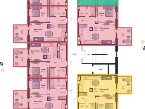 квартира за адресою Героїв Крут вул., (Будинок А2, А3, А4)