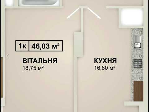 квартира за адресою Володимира Івасюка вул., (Будинок 1)
