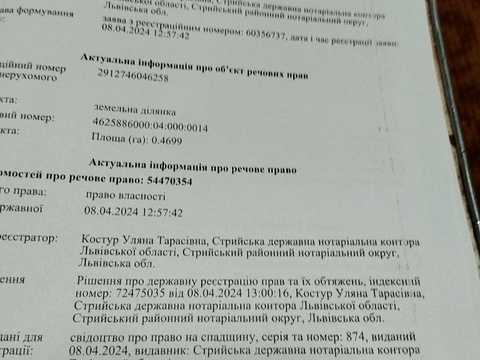 ділянка за адресою с. Нагачів, 