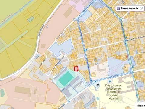 участок по адресу Матвія Донцова ул. (Тургеневская), 115