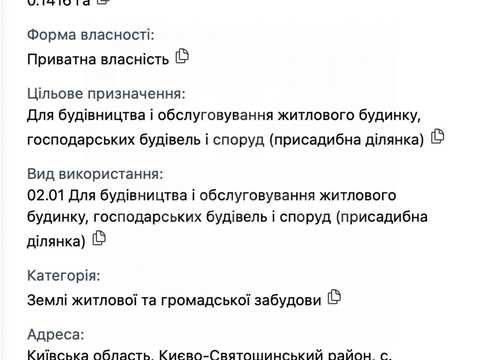ділянка за адресою Київська вул. (Мічуріна)