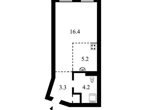 квартира по адресу Центральная ул., 21-А